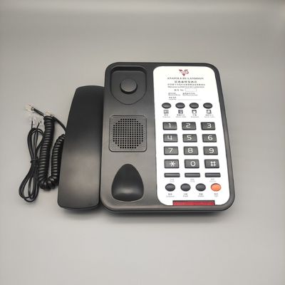 OEM ODM Desktop Phone Hotel Guest Room Supplies Black
