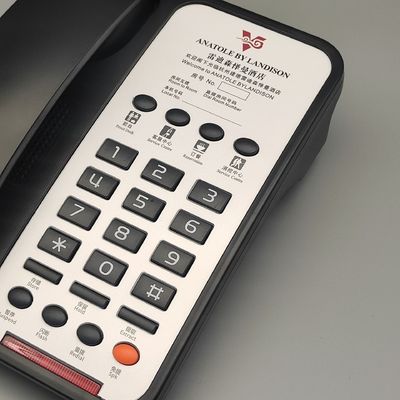 OEM ODM Desktop Phone Hotel Guest Room Supplies Black