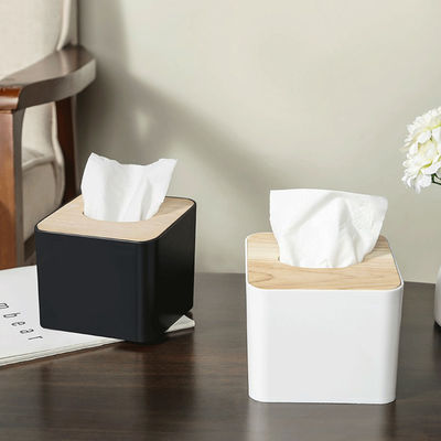 PP Bamboo Tissue Box Hotel Guest Room Supplies Printing Logo