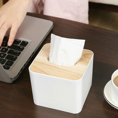 PP Bamboo Tissue Box Hotel Guest Room Supplies Printing Logo