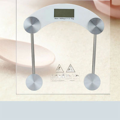 180kg Digital Body Weight Scale OEM Tempered Glass Bathroom Scale