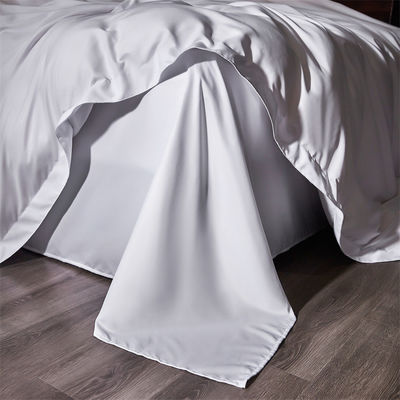 100% Cotton White Bedding Sheet Set For Five Start Hotel