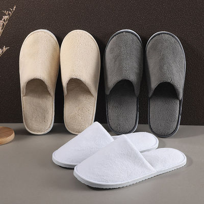 Unisex Disposable Hotel Slippers Non Slip White Hotel Slippers