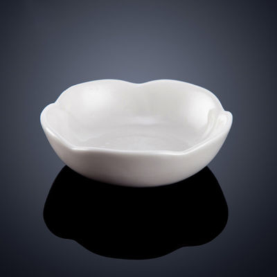 White Porcelain Dinner Set Polished Ceramic Dishes Modern
