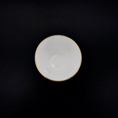 White On Glazed Ceramic Plates With Cover For Wedding Party