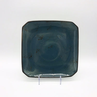 Western Restaurant Ceramic Tableware Set Gray And Yellow