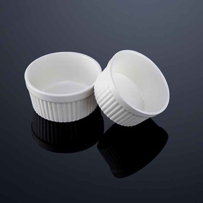 Restaurant On Glazed Creme Brulee Ceramic For Desserts Ice Cream