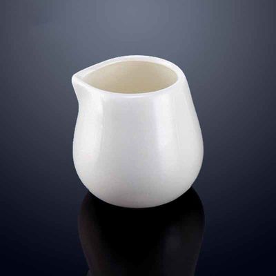 White Coffee Milk Creamer Pitcher Porcelain Small Serving Sauce