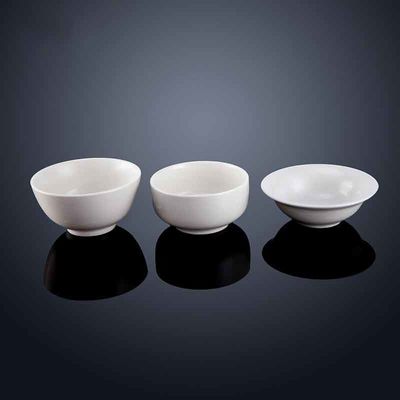 Polished Porcelain Dinner Set Rice And Soup Bowl For Home Hotel Restaurant