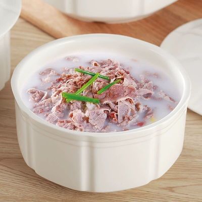 White Ceramic Porcelain Soup Bowl Stock Pots For Hotel Restaurant Home