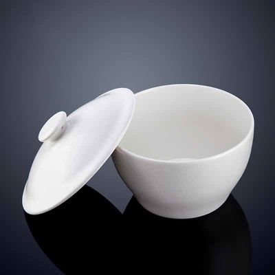 Custom ceramic Soup Bowl With Cover from Chinese for home hotel use