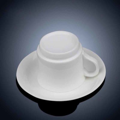 Simple Style Home White Ceramic Water Office Tea Cup Stackable Coffee Mugs