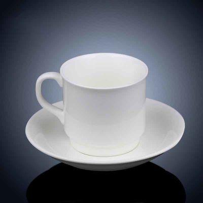 Simple Style Home White Ceramic Water Office Tea Cup Stackable Coffee Mugs