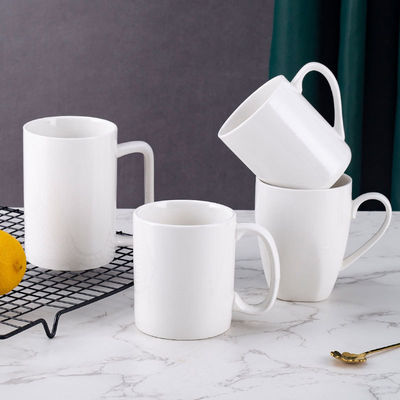 White Ceramic Coffee Cup White Porcelain Tea mug Ceramic For Customized Logo