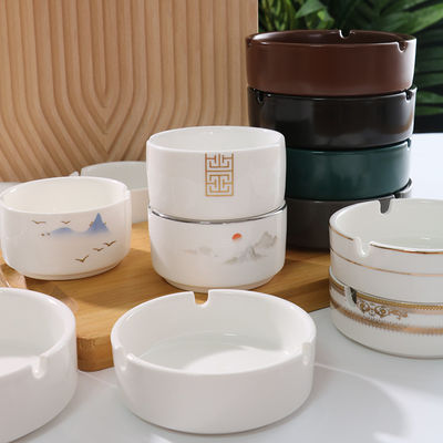 Ceramic Commercial Gifts Custom Smoking Accessories Ceramic Outdoor With Saucer