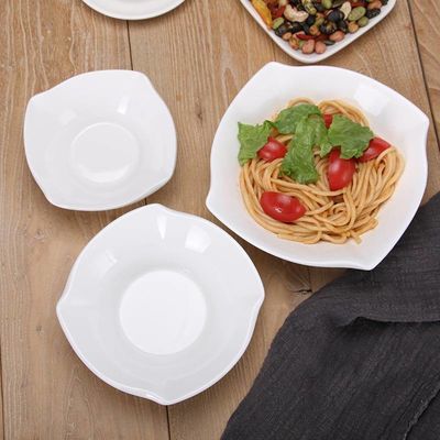 Modern White Dinnerware Dining Plates Set Ceramic Dinner Set For Wedding