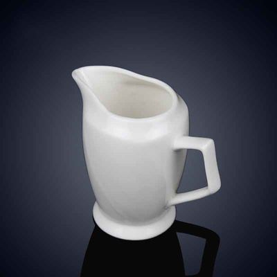 Classical Custom Design Fine Bone China Creamer Milk Pot With Handle For Home