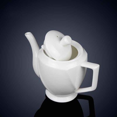 Customized Porcelain Dinner Set White Color Square Ceramic Dinnerware