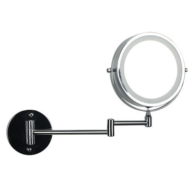 LED Hotel Magnifying Mirror Hotel Amenities Supplies Wall Mounted Makeup Mirror