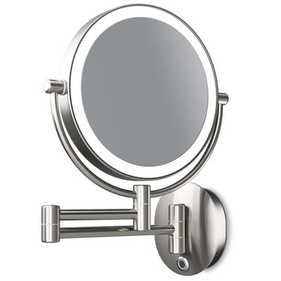 LED Hotel Magnifying Mirror Hotel Amenities Supplies Wall Mounted Makeup Mirror