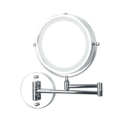LED Hotel Magnifying Mirror Hotel Amenities Supplies Wall Mounted Makeup Mirror