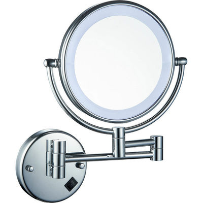 LED Hotel Magnifying Mirror Hotel Amenities Supplies Wall Mounted Makeup Mirror