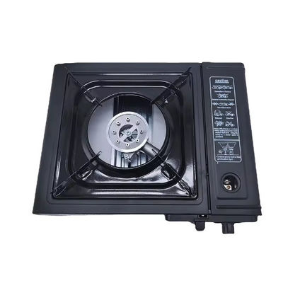 Black Outdoor Portable Gas Cooker Single Burner Propane Camp Stove