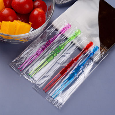 Food Grade Small Plastic Forks For Fruit Wrapped Plastic Forks