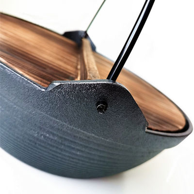 Nonstick Cast Iron Outdoor Cooker Cooking Pot Cookware Shabu Shabu Hot Pot