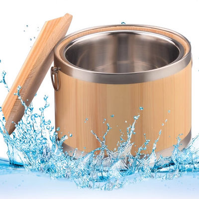 1L-30L Finished Wooden Rice Bucket Wooden Rice Barrel Cylinder
