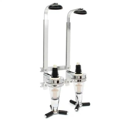 Aluminum Alcohol Drink Dispenser 2 Bottle Liquor Dispenser For Home Bar