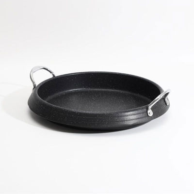 Cast Iron Flat Grill Pan Non-Stick Pancake Flapjack Steak Pot With Glass Lid