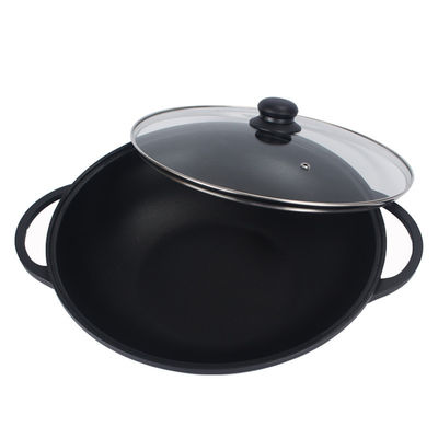 Double Ears Kimchi Shallow Aluminum Soup Pot Tableware And Utensils