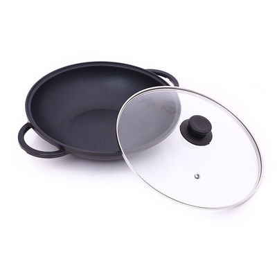 Double Ears Kimchi Shallow Aluminum Soup Pot Tableware And Utensils