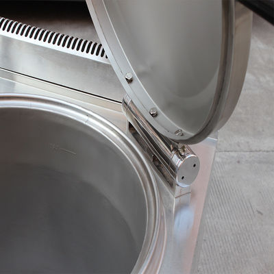 Stainless Steel Electric Jacketed Boiling Pan With 100 Liters Steam Kettle Boiler
