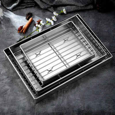 Fried Chicken String Stainless Steel Oil Drip Tray Rectangular