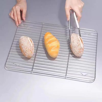 Customized  Stainless Steel Wire Mesh Tray Baking Cooling Frame For Food Cooling
