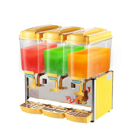 Yellow 12L Cold Beverage Dispenser Stainless Steel Juice Dispenser