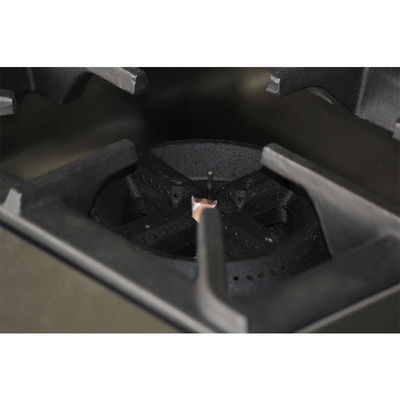 CE 6 Burner Gas Range Commercial Cooking Equipments With Cabinet
