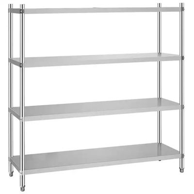 Hotel Stainless Steel Shelving Slatted Steel Rack For Kitchen