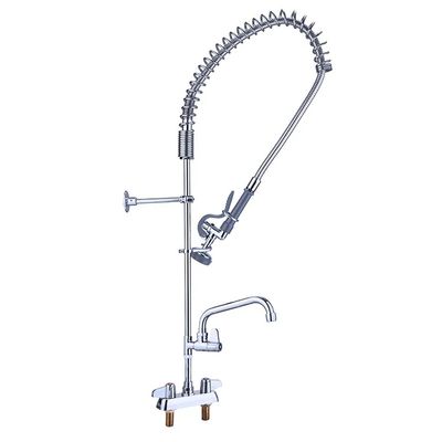 Flexible Pre Rinse Sink Mixer Deck Mount Commercial Sink Sprayer