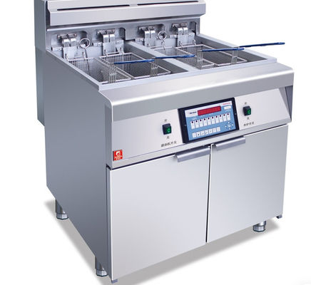 4 Baskets 2 Tanks Industrial Deep Fryer 36kw Electric Industrial Fryer