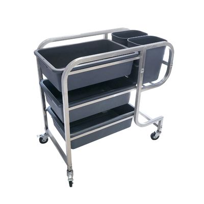 Kitchen 3 Shelf Trolley Hotel Cleaning Supplies For Restaurant