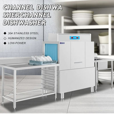 Electric Hood Type Dish Washer With Pre Cleaning And Exit Table