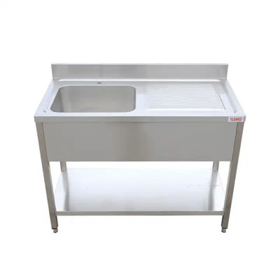 OEM ODM 304 Stainless Steel Table And Sink Commercial Sink Table