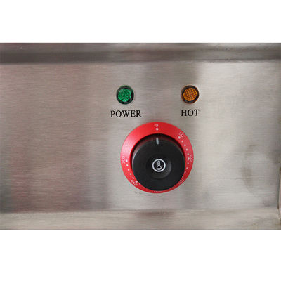 Countertop Electric Burger Griddle Commercial Cooking Equipments 16mm Thickness