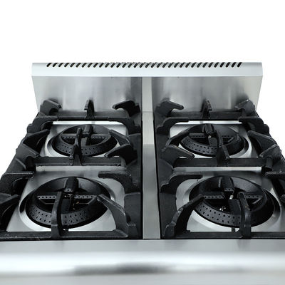 4 Burners Gas Hot Plate Stove Commercial Cooking Equipments Stainless Steel