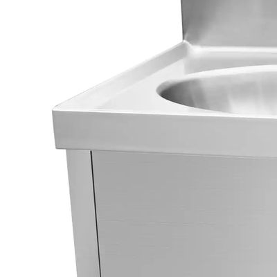 SS304 Single Hand Wash Sink Commercial Stainless Steel Sink Table