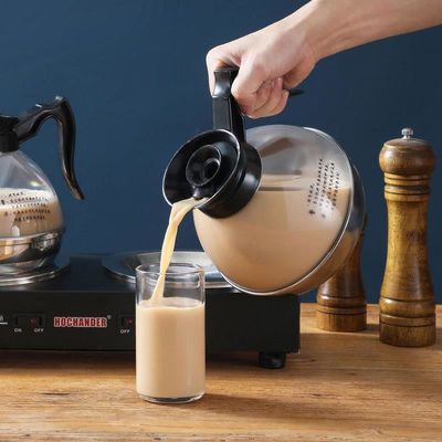 1.8L Coffee Decanter With Stainless Steel Bottom And Handle For Hotel Restaurant