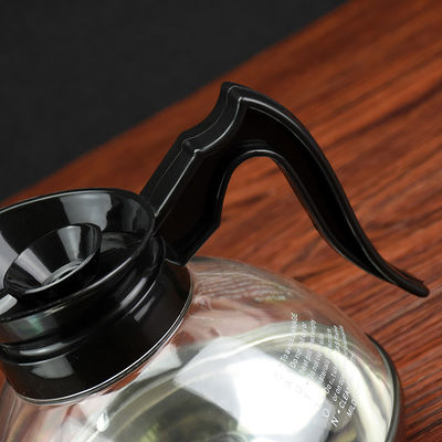1.8L Coffee Decanter With Stainless Steel Bottom And Handle For Hotel Restaurant
